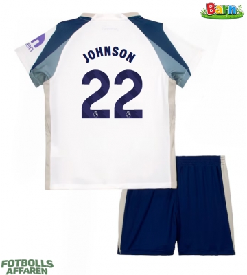 Tottenham Hotspur Brennan Johnson #22 Hemmaställ Barn 2025-26 Kortärmad (+ Korta byxor)